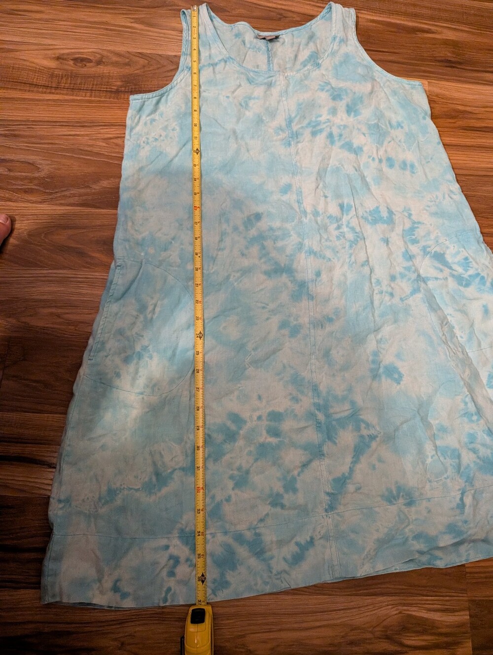 J.Jill Linen Dress Bleach Dyed With Pockets Size M - Picture 9 of 9